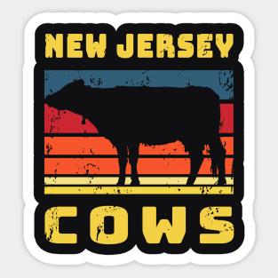 New Jersey Cows Sticker